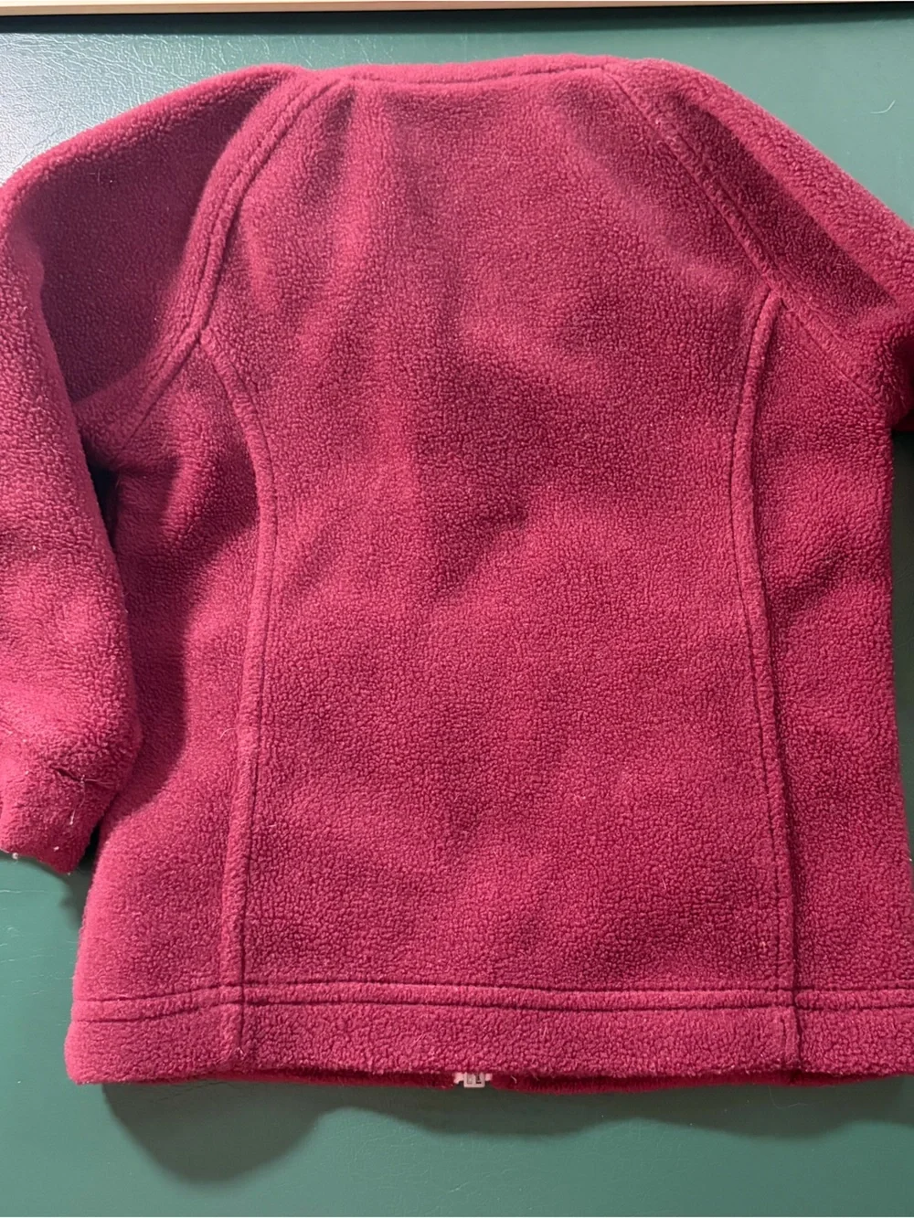 Columbia Kids Burgundy Zip-Up Fleece Jacket with Hood